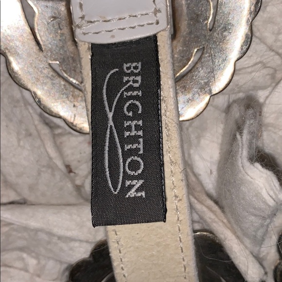 Brighton and Brooks Concha Silver leather belts main image 4